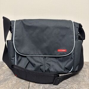 Skip Hop Duo Gray Diaper Bag 11.5x14 EXCELLENT